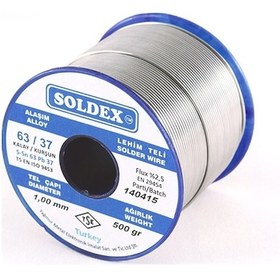 Resim Soldex 63-37 Lehim Teli 200 Gr 0,75 Mm, Sn:63 - Pb:37 