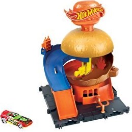 Resim Hot Wheels Şehir Hayatı Serisi Hamburger Restoranı Oyun Seti HDR26 