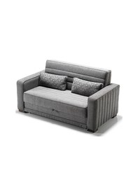 Resim Bunco İkili Yataklı Olabilen Fonksiyonel Kanepe, Gri Salon Ve Oturma Odası Yatak Ölçüleri:137 190 