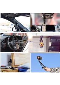 Resim Araba Araç İçi Telefon Tutucu 2in1 Öz Çekim Selfie Özellikli Ofis İçi ve Masa üstü Telefon Tutacağı 