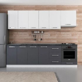 Resim Minar 265 cm Mutfak Dolabı Beyaz Antrasit 265-A5 
