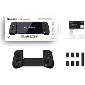 Resim Elmpaly Gamesir X5 Lite Siyah Telefon Oyun Kumandası: Hall Çubukları 135g Fps Moba Hızlı Tuşlar Şarj İos Uyumlu Android 