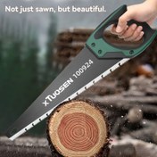 Resim TUOSEN 21 İnç Ahşap İşleri için El Testeresi - Ergonomik Kaymaz Tutuş, Paslanmaz Çip Delikli & Üç Katlı Dişli Bıçak ile Budama ve Kesim için, Evrensel, Bahçe 