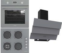 Resim Termikel Gri Ankastre Set (BO O64D5C A - BH P6194C A - CH S6532C BA) 