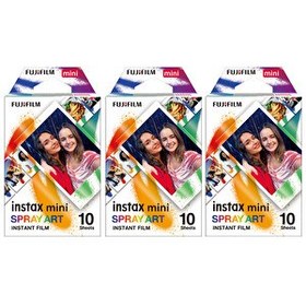 Resim Fujifilm Instax Mini Spray Art 10x3 Film Seti 