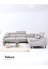 Resim Ezel Motorlu Köşe Takımı & Hoparlörlü, Usb Portlu, Genişleyebilir Büyük Köşe Takımı Gri 