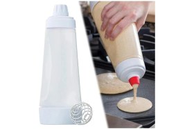 Resim Feyza Design Krep ve Pankek Ustası 1000 ml Çelik Çırpma ve Silikon Ağızlı Karıştırıcı 