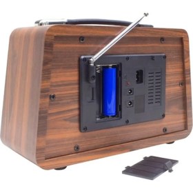 Resim Everton RT-810 Nostaljik Alarm Saatli Bluetooth Radyo 
