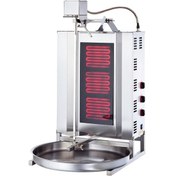 Resim Işıkgaz Silverinox Elektrikli 3 Radyanlı Üstten Motorlu Döner Ocağı 