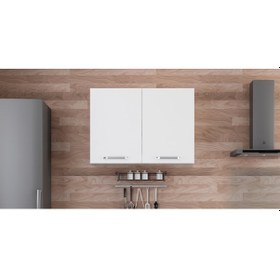 Resim Minar 100 Cm Mutfak Dolabı Beyaz 100-B2-Üst Modül Beyaz 