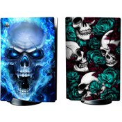 Resim Kt Grup Kuru Kafa Skull Playstation 5 Standart Kasa Dijital Versiyon Sticker Seti 