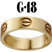 Resim X-Lady Accessories Düz Yüzük Gold Renk 18 Numara Çok Renkli 