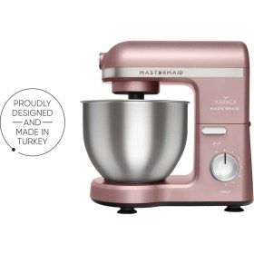 Resim Karaca Mastermaid Chef Stand Mikser 1500 W Güçlü Motor ve 5 Lt Kapasite ile Metal Rosegold 