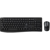 Resim Rapoo X1800pro 13387 Kablosuz Tr Klavye Mouse Set Siyah Optik 