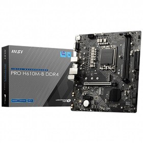 Resim MSI Pro H610M-B Intel H610 3200 MHz DDR4 LGA 1700 M.2 SATA HDMI 1700P Micro ATX Anakart MSI