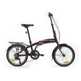 Resim Fx 3500-Trn 20 Jant Katlanır Bisiklet Mat Siyah Kırmızı 