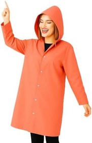 Resim Unisex Su Geçirmez Kapüşonlu Yağmurluk, Hafif ve Katlanabilir Yağmur Pançosu, Rüzgar Geçirmez Seyahat & Kamp Ceketi 