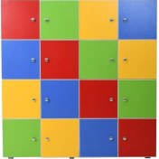 Resim Edutoys 16 Kapaklı Öğrenci Dolabı (120 x 120 x 35 Cm) 