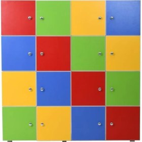 Resim Edutoys 16 Kapaklı Öğrenci Dolabı (120 x 120 x 35 Cm) 