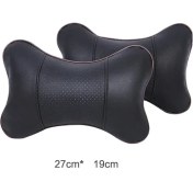 Resim Cdwishbest Siyah 1 Adet Tarzı Siyah Araba Boyun Yastık Koruma Pu Oto Kafalık Desteği Dinlenme Seyahat Araba Kafalık Motosiklet Boyun Bmw Oto Aksesuarları Için (Yurt Dışından) 