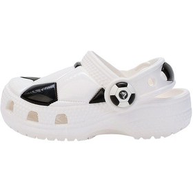 Resim 210023-103 Crocs Classic Soccer Ball Clog T Çocuk Terlik Beyaz 210023-103 Beyaz Siyah 