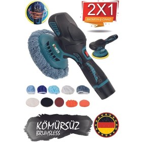 Resim Böhrer HB0241T V258-12V 5AH Akülü Polisaj Makinesi 