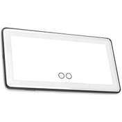 Resim Mufunye Araba Güneşlikli Makyaj Aynası Şarj Edilebilir Led Işıklı Ayna 3 Işık Modu 60 Led Kısılabilir Dokunm 