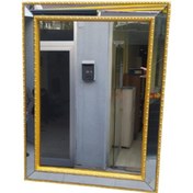 Resim Ayna-Dresuar Motifli Model Parlak Gold Renk Kayın Torna Kutu Içi(486073743) Altın 