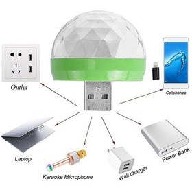 Resim Apple Uyumlu iPhone Android Mini Sihirli Disko Topu 4W Led Usb Küre Magic Ball (339992130) 