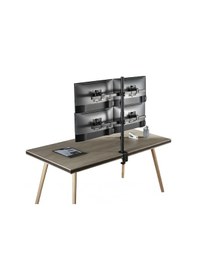 Resim Npo Std5704b Basic 17"-32" Vesa Yükseklik/genişlik Ayarlı Kablo Yönetimli Dörtlü Monitör Tutucu 