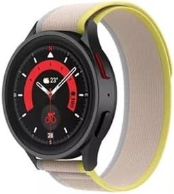 Resim Huawei Watch GT3 42 mm ile Uyumlu Kordon 20 mm Trail Loop Kayış Bej Sarı 