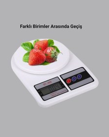 Resim Flzdgnkr Tnabilir Hassas Tartı 5kg Kapasite, 1g Ölçüm, Gram Ve Ons Desteği Çok Renkli 