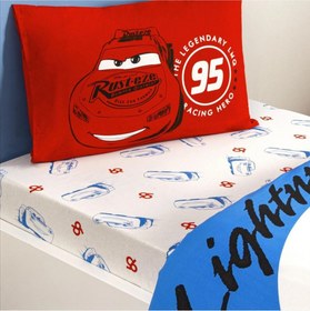Resim Taç Cars McQueen Tek Kişilik Lisanslı Nevresim Takımı 