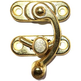 Resim HALL BREATHE Büyük Ahşap Kutu Klipsi, Sarı, 37x45 mm, 1 adet 