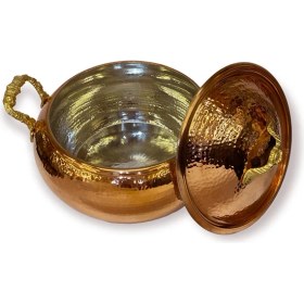 Resim Efemir Dövme Bakır Trabzon Güveci 22 cm 