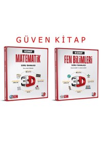 Resim 3d Yayınları 8.sınıf Matematik Fen Soru Bankası Seti 