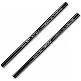 Resim Faber-Castell Pitt Charcoal Sert Kömür Kalemi 2'li 