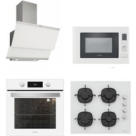 Resim Silverline B06504W01 - CS5335W01 - 3420 Classy 60 - MW9018W01Beyaz Ankastre Set 