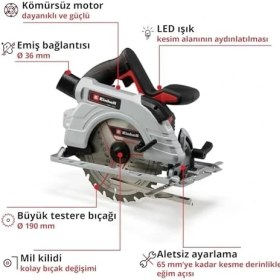 Resim Storemax Professional Akülü Daire Testere Tp-Cs 18/190 Li Bl-Solo Power X- (18 V, Ø190 mm Testere Bıçağı, Kömürsüz, 65 mm Kesim Derinliği, Aletsiz Ayar, Akü Dahil Değildir) - 4331210 