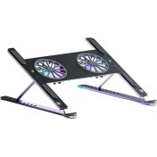 Resim Airstorr Leptop Tablet Için Çıkarılabilir Soğutma Fanı ile Dizüstü Bilgisayar Standı Portatif Katlanır 