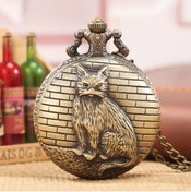 Resim keyfimshop Kişiye Özel Kedi Kabartmalı Büyük Boy Köstekli Saat 