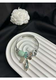 Resim Stainless Steel Çelik Charm Figürlü Bileklik Gümüş 