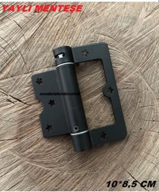 Resim Özk Siyah Renk Yaylı Menteşe Yaylı Kapı Menteşesi Yaylı Dolap Menteşesi 1adet 10 8,5cm 