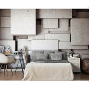 Resim 3 Boyutlu Beton Bloklar Duvar Kağıdı (397254957) 