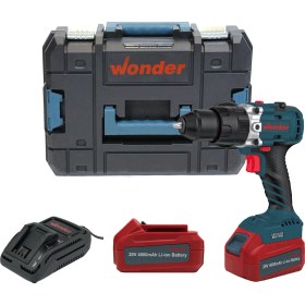Resim Wonder WAM25S4 20V 4.0AH Li-ion Çift Akülü Kömürsüz Darbeli Matkap 