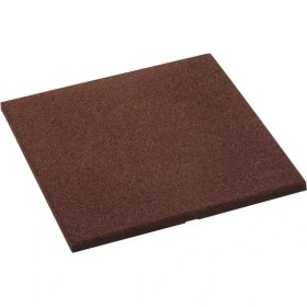 Resim Kauçuk Zemin 50x50x2 cm (kırmızı/kiremit rengi) - Kauçuk Karo 
