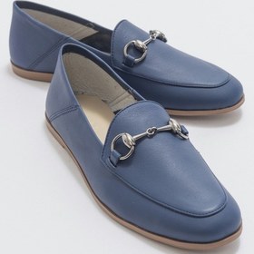 Resim Luvishoes F03 Lacivert Cilt Kadın Babet Lacivert 