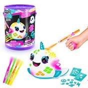 Resim Airbrush Plush Squishy Peluş Neon Narwhal 