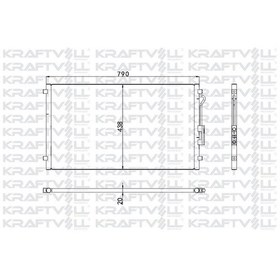 Resim Kraftvoll-08060218 - Kondenser Chrysler Voyager 01 