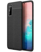 Resim Microcase Samsung Galaxy S20 Leather Tpu Silikon Kılıf - Siyah 